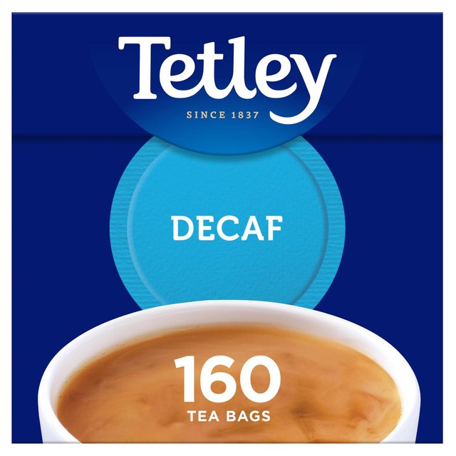 Bolsas de té descafeinado Tetley 160 por paquete 