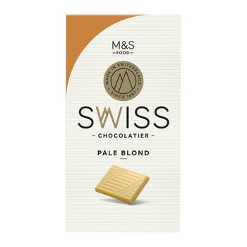 M&S Swiss Golden Blond Chocolate Bar 125g