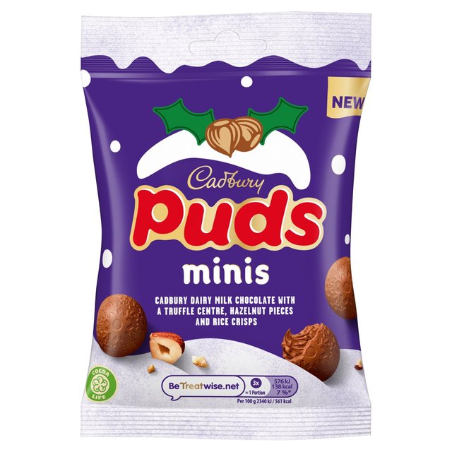 Cadbury Puds Minis Milk Chocolate 73 per pack