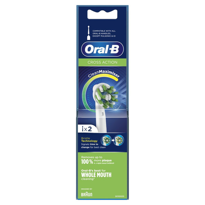Brosse à dents d'action croisée oral-b 2 par paquet