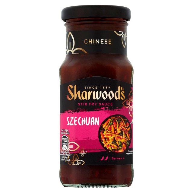 Salsa picante de tomate y salteado Szechuan de Sharwood's 195 g 