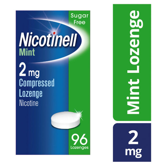 Nicotinell Mint 2mg de azúcar Logenge 96 por paquete