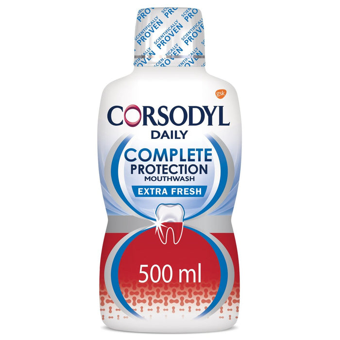 Corsody Protección completa de protección de goma enjuague bucal más fresco 500ml