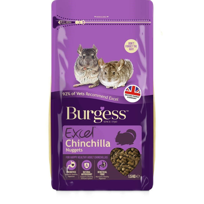 Burgess Excel Chinchilla Nuggets 1,5 kg