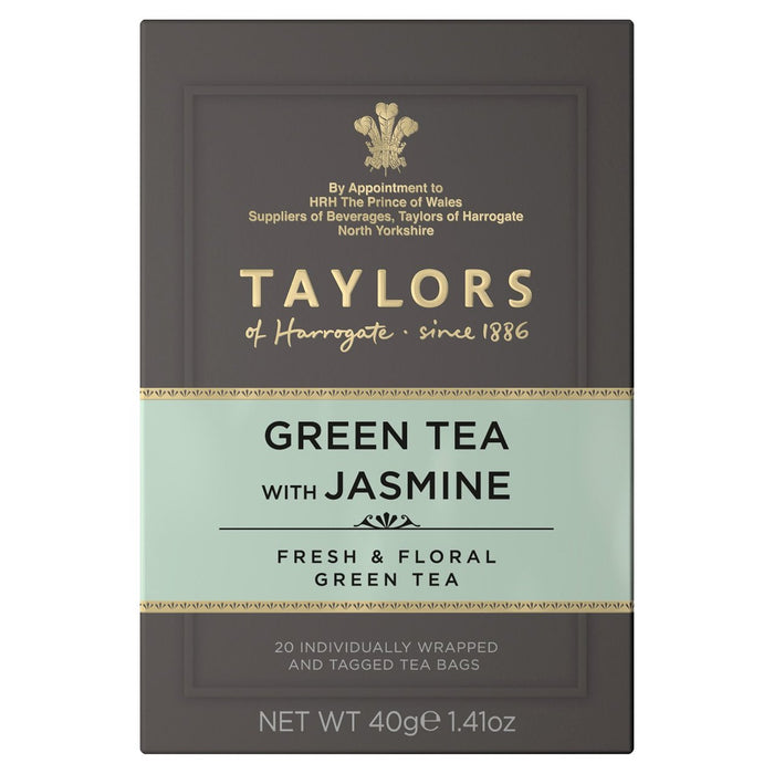 Taylors Grüner Tee mit Jasmin -Teebeuteln 20 pro Packung