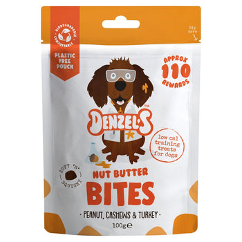 Denzel's Nuez Butter entrenamiento Bites de maní anacardos de maní y pavo 100g