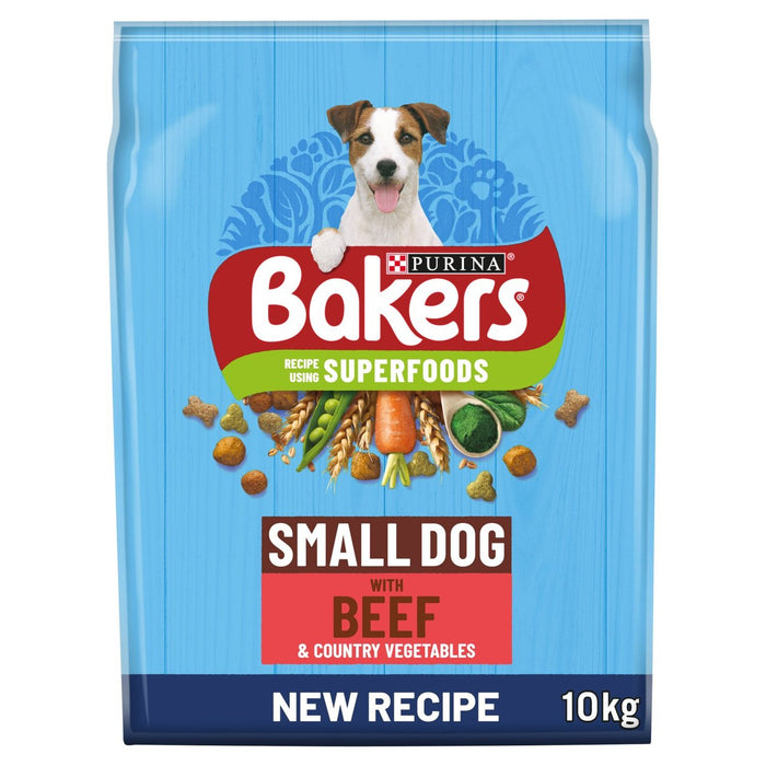 Bäcker kleines trockenes Hundefutter Rindfleisch & Gemüse 10 kg
