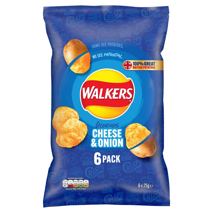 Walkers Cheese & Ceblets 6 por paquete