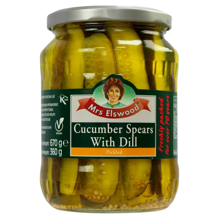 Sra. Elswood Cucumber Spears con Dill 670G